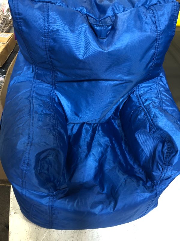 Photo 1 of 22 x 19 inches Bean Bag Chair color blue unusual small 