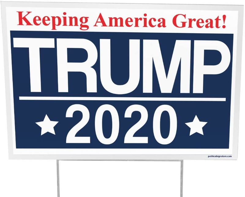 Photo 1 of 2 PACK Trump For President 2020 Outdoor Yard Sign - 12x18 - Imagine This Company
