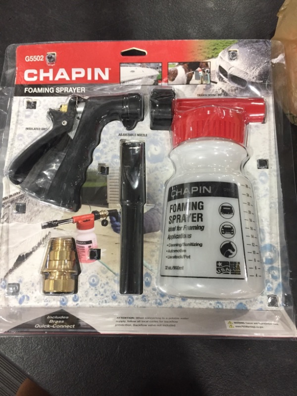 Photo 1 of 1/4 Gal. Hose End Sprayer, Plastic Tank, Foaming Spray Pattern, 40 PSI Max Pressure
