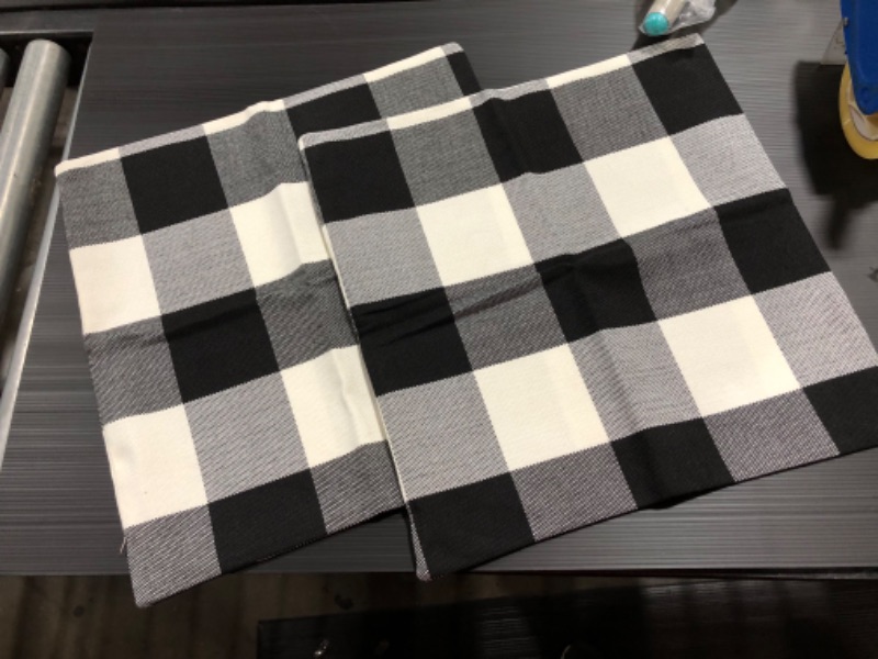 Photo 1 of 17X17 INCH CHECKERED PILLOW COVERS