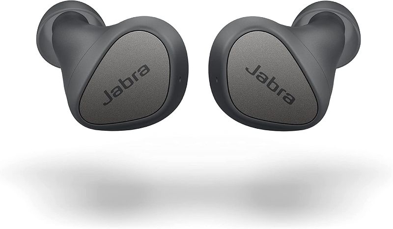 Photo 1 of Jabra Elite 3 in Ear Wireless Bluetooth Earbuds – Noise Isolating True Wireless Buds with 4 Built-in Microphones for Clear Calls, Rich Bass, Customizable Sound, and Mono Mode - Dark Grey
