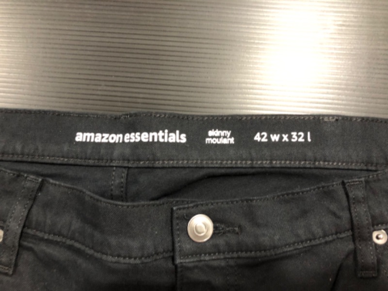 Photo 3 of Amazon Essentials Men's Skinny-Fit Stretch Jean 42W X 32L
