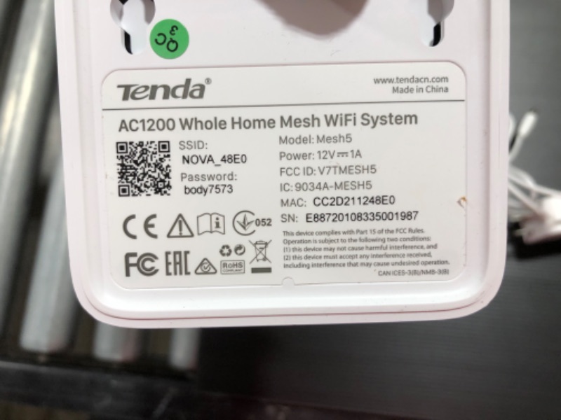 Photo 6 of Tenda Nova Mesh WiFi System (MW3)-Up to 3500 sq.ft. Whole Home Coverage, WiFi Router and Extender Replacement, AC1200 Mesh Router for Wireless Internet, Works with Alexa, Parental Controls.
