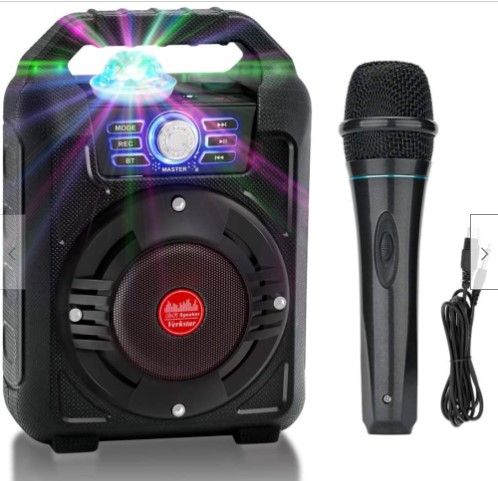 Photo 1 of PARTS ONLY!!! Verkstar Portable Karaoke Machine,Wireless Bluetooth Pa System Rechargeable Speaker
