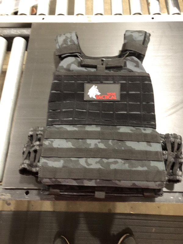 Photo 2 of WOLF TACTICAL Adjustable Weighted Vest – WODs, Strength and Endurance Training, Fitness Workouts, Running
