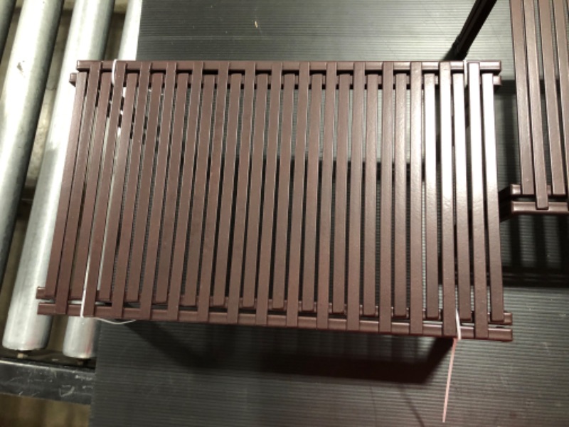 Photo 1 of STORAGE MANIAC Set of 4 Kitchen Rack, Expandable Kitchen Storage Rack, Kitchen Shelf Organizer Rack, Adjustable Kitchen Bakers Rack, Kitchen Organization Shelf Rack for Cabinet, Bathroom, Bronze
