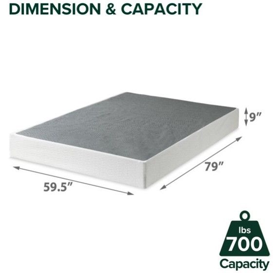 Photo 1 of Zinus 9” Metal Smart BoxSpring® with Quick Assembly Mattress Foundation (QUEEN)
