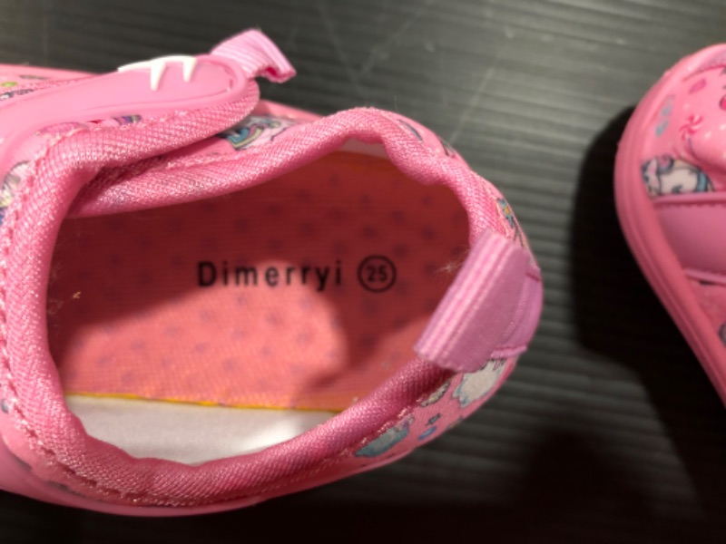 Photo 2 of PINK UNICORN TODDLER SHOES SIZE 25