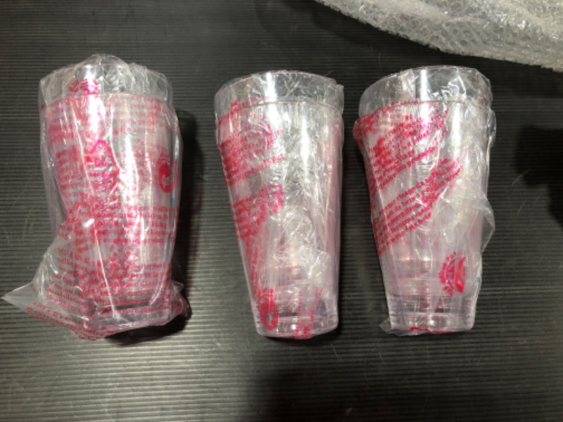 Photo 1 of Amazing Abby  Plastic Tumblers (Set of 6), Plastic Drinking Glasses, All-Clear High-Balls, Reusable Plastic Cups, Stackable, BPA-Free, Shatter-Proof, Dishwasher-Safe