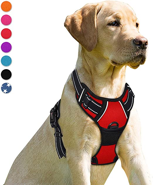 Photo 1 of BARKBAY No Pull Dog Harness Front Clip Heavy Duty Reflective Easy Control Handle for Large Dog Walking
