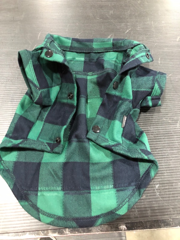 Photo 3 of Plaid Dog Shirt Pet Plaid Clothes Shirts for Small Medium Large Dogs Puppy Cats Dog Button Up Shirt
