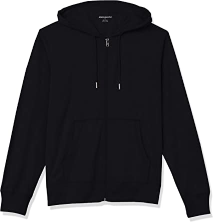 Photo 1 of Amazon Essentials Men's Lightweight Jersey Full-Zip Hoodie size large 
