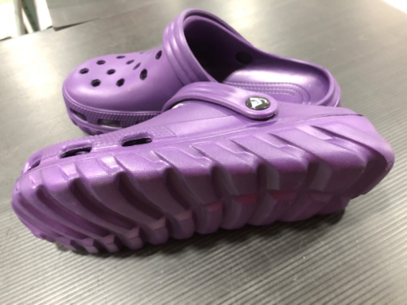 Photo 3 of Amoji Unisex Garden Clogs Shoes purple size 24