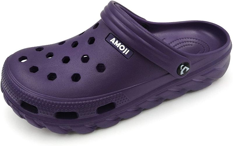Photo 1 of Amoji Unisex Garden Clogs Shoes purple size 24