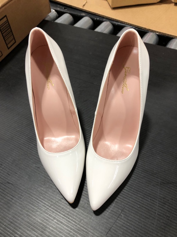 Photo 2 of GENSHUO Women Fashion Pointed Toe High Heel Pumps Sexy Slip On Stiletto Party Shoes 9
