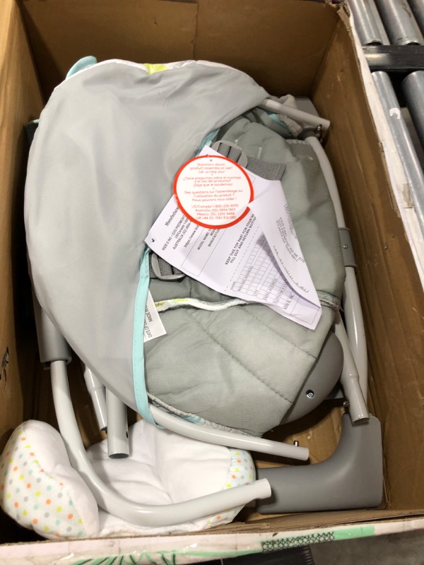 Photo 1 of Ingenuity 5-Speed Portable Baby Swing with Music, Nature Sounds & Battery-Saving Technology - Hugs & Hoots, Swing 'n Go, 0-9 Months/ SELLING FOR PARTS ONLY 
