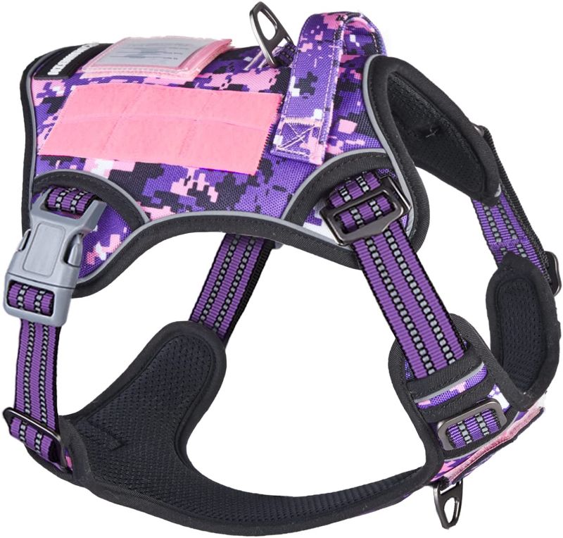 Photo 1 of Adjustable Dog Vest Harness with Handle, MEDIUM.