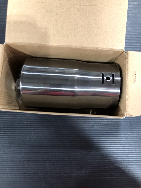 Photo 1 of 1.8-3 Inch Diameter Universal Car Exhaust Tip Black Exhaust Tips 3.14"x 3.34"x6" Bolt-On Design 3 inch Inlet Exhaust Pipe Muffler Exhaust Accessories Tail Pipe Tips
