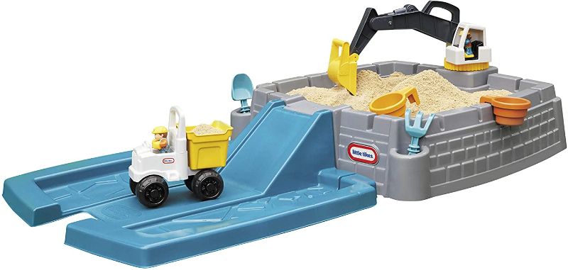 Photo 1 of Little Tikes Dirt Diggers Excavator Sandbox for Kids, Including lid and Play Sand Accessories