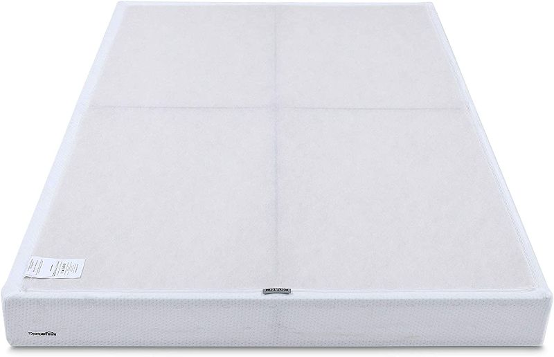 Photo 1 of Amazon Basics Smart Box Spring Bed Base, 5-Inch Mattress Foundation - Twin Size, Tool-Free Easy Assembly