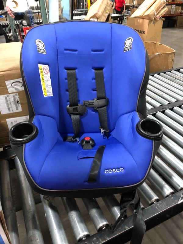 Photo 2 of Cosco Onlook 2-in-1 Convertible Car Seat, Rear-Facing 5-40 pounds and Forward-Facing 22-40 pounds and up to 43 inches, Vibrant Blue