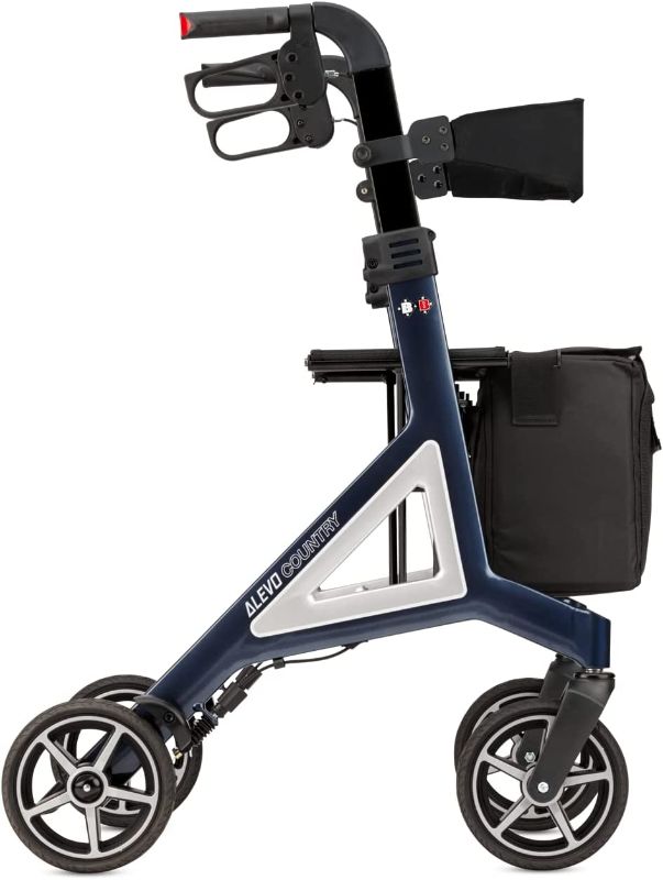 Photo 1 of Alevo Country rollator Designed by Porsche Design Studio Walker Foldable and Fully Assembled (Night Blue)