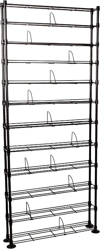 Photo 1 of Atlantic Maxsteel 12 Tier Shelving - Heavy Gauge Steel Wire Shelving for 864 CD/450 DVD/Blu-Ray/Games in Gunmetal,38408071