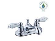 Photo 1 of (3-Pack) Teapot 4 in. Centerset 2-Handle Low-Arc Bathroom Faucet in Chrome

