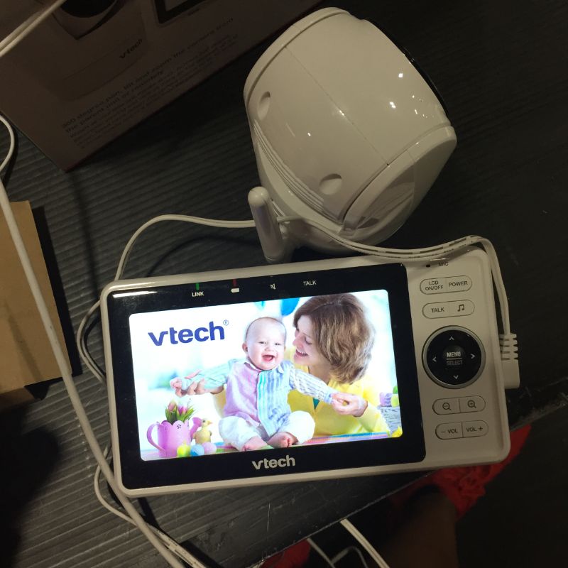 Photo 4 of VTech Upgraded Smart WiFi Baby Monitor VM901 5-inch 720p Display 1080p Camera HD NightVision Fully Remote Pan Tilt Zoom 2-Way Talk Free Smart Ph
