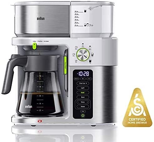 Photo 1 of Braun MultiServe Coffee Machine 7 Programmable Brew Sizes / 3 Strengths + Iced Coffee & Hot Water for Tea, Glass Carafe (10-Cup), White, KF9150WH
DUSTY