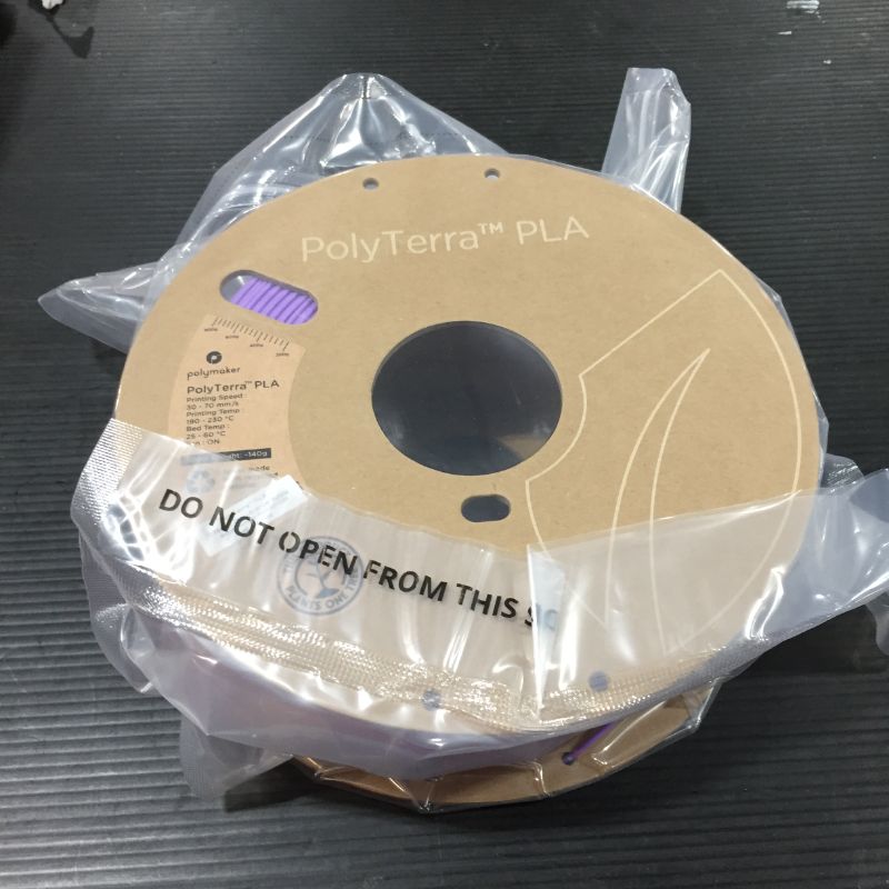 Photo 2 of Polymaker Matte PLA Filament 1.75mm Purple, 1kg Carton Spool PLA Filament 1.75 - PolyTerra PLA 3D Printer Filament, Print with Most 3D Printers Using 3D Filament
