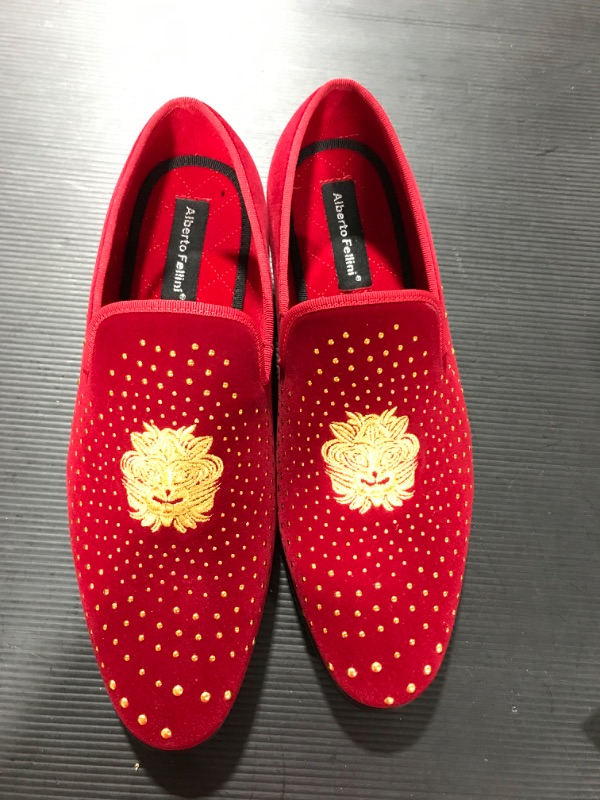 Photo 1 of alberto fellini shoes for men red with gold SIZE 12