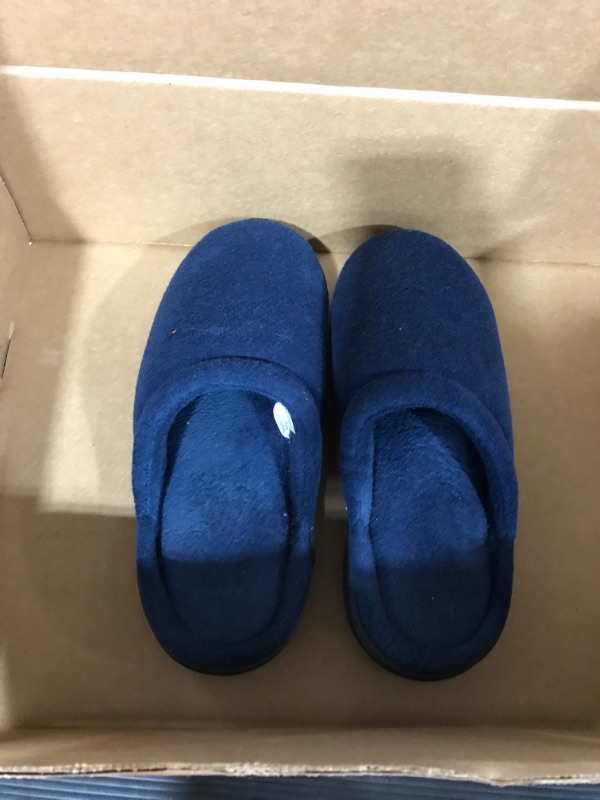 Photo 1 of isotoner slippers women navy blue SIZE 7.5-8