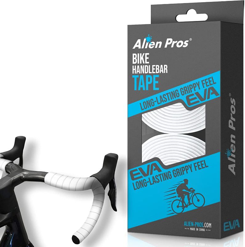 Photo 1 of ALIEN PROS Bike Handlebar Tape EVA (Set of 2) Black Red White Blue Pink Green - Enhance Your Bike Grip with These Bicycle Handle bar Tape - Wrap Your Bike for an Awesome Comfortable Ride
