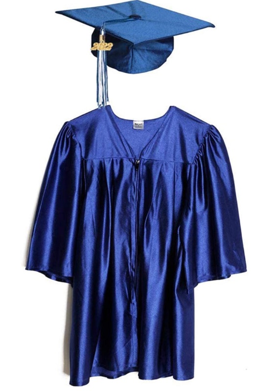 Photo 1 of Happy Graduates Preschool and Kindergarten Graduation Cap, Gown, Tassel and 2023 Charm Sets
SIZE small for kids 