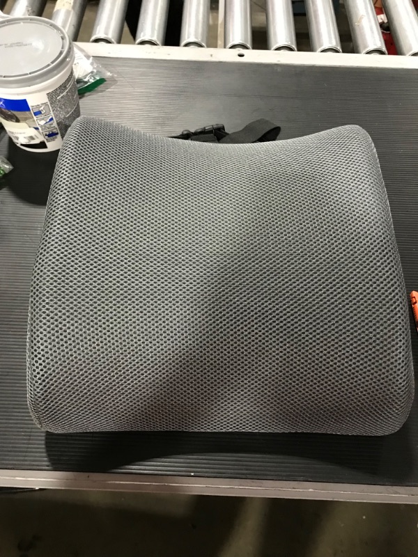 Photo 1 of grey back support for office chair or car 