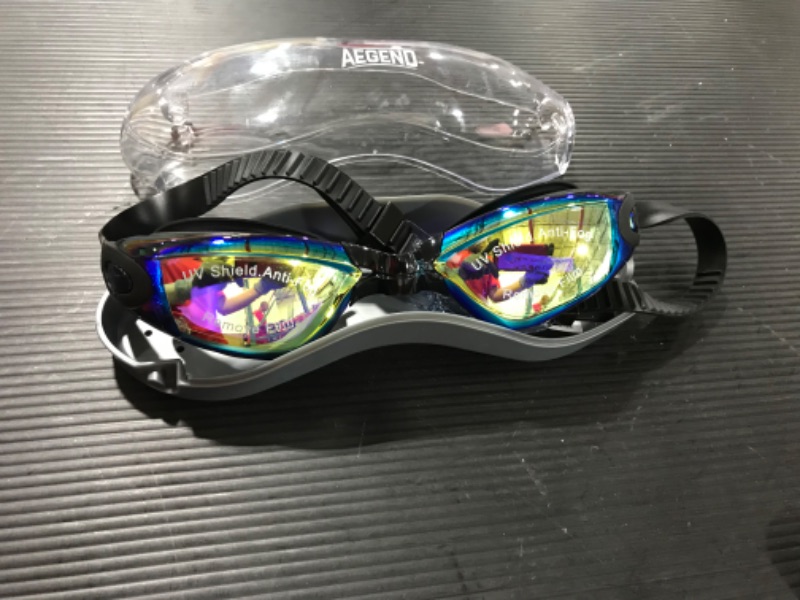 Photo 2 of Aegend Swim Goggles, Swimming Goggles No Leaking Full Protection Adult Men Women Youth
