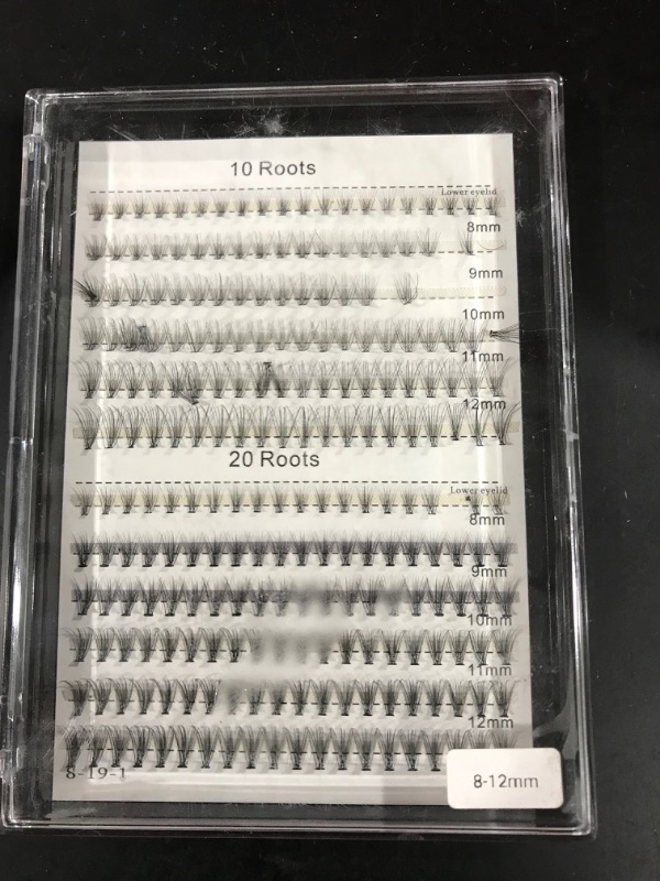 Photo 2 of 240Pcs,Large Amount Mixed Size Cluster False Eyelshes 10Roots and 20 Roots Nature Long Individual Fake Eye Lashes Soft and Light Volume Eye Lashes Extensions (10-11-12-13-14mm mixed)
