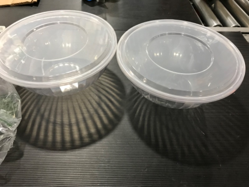 Photo 2 of 2 clear food containers 