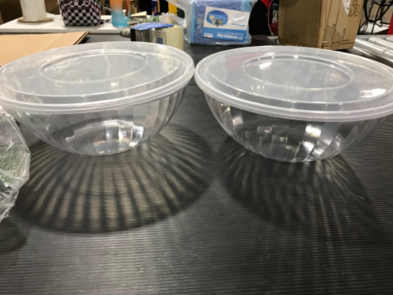 Photo 1 of 2 clear food containers 