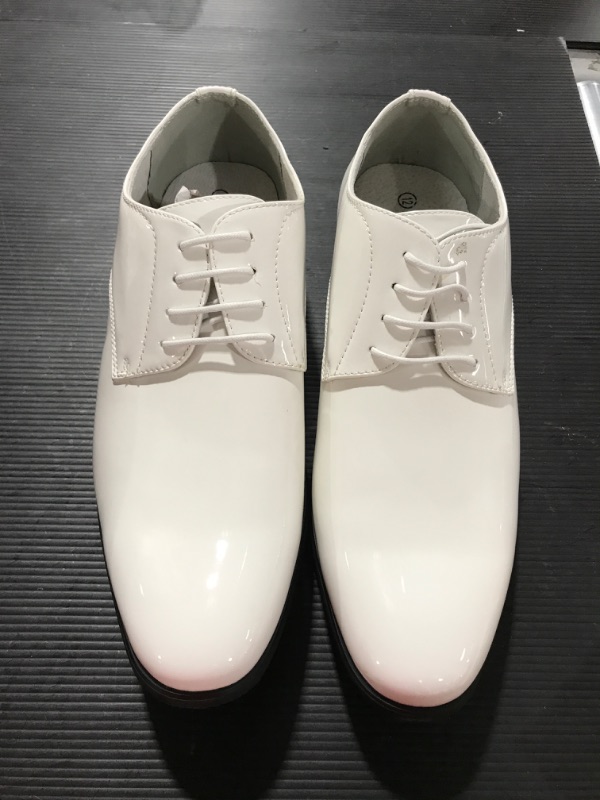 Photo 1 of Bruno Marc Men's Faux Patent Leather Tuxedo Dress Shoes Classic Lace-up Formal Oxford
