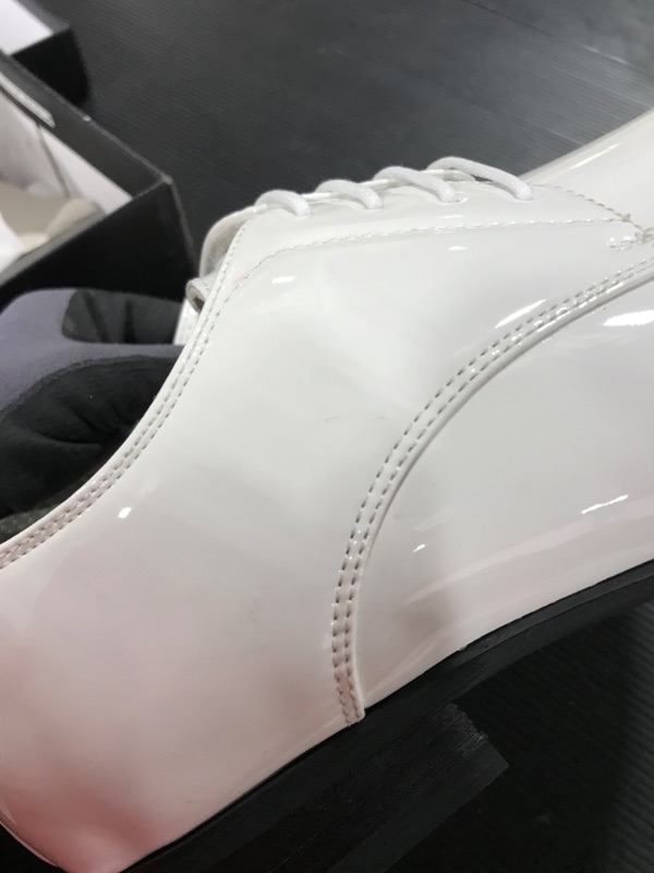 Photo 1 of Bruno Marc Men's Faux Patent Leather Tuxedo Dress Shoes Classic Lace-up Formal Oxford
