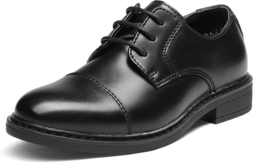 Photo 1 of Bruno Marc Boy’s Dress Oxford Formal Shoes black 
SIZE 6