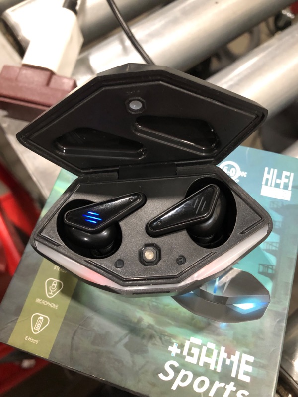 Photo 1 of Wireless Gaming Earbuds, K55 True TWS Bluetooth 5.0 Game Earphones, 3-Hole Noise Reduction Headphone, Dual-Mode in-Ear Earbuds Suitable for Gamers/Runners/Fitters/Sports Hobbyists