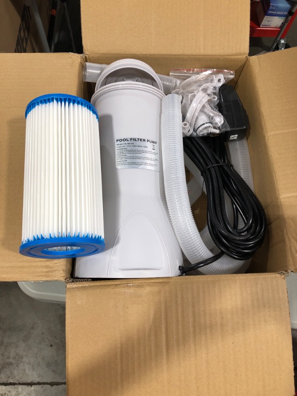 Photo 1 of Future Way 1000 GPH Pool Pump Compatible with Intex, Bestway, Summer Waves Above Ground Pool, Swimming Pool Filter Pump, 110-120V with GFCI, Upgraded Version