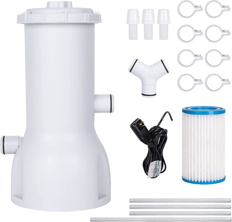 Photo 1 of Future Way 1000 GPH Pool Pump Compatible with Intex, Bestway, Summer Waves Above Ground Pool, Swimming Pool Filter Pump, 110-120V with GFCI, Upgraded Version