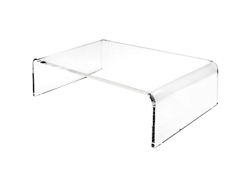 Photo 1 of Acrylic Laptop Stand, 0.2-In Thick Clear Stands For Laptop, Desktop, And Keyboard, Dust-Proof Acrylic Desk Stand Riser, Ergonomic Laptop Stand, 14" x 4" x 7.5"