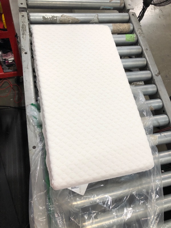 Photo 1 of Breathable Memory Foam Crib Mattress and Toddler Mattress, 22.5"L x 11.5" W x 5" x H