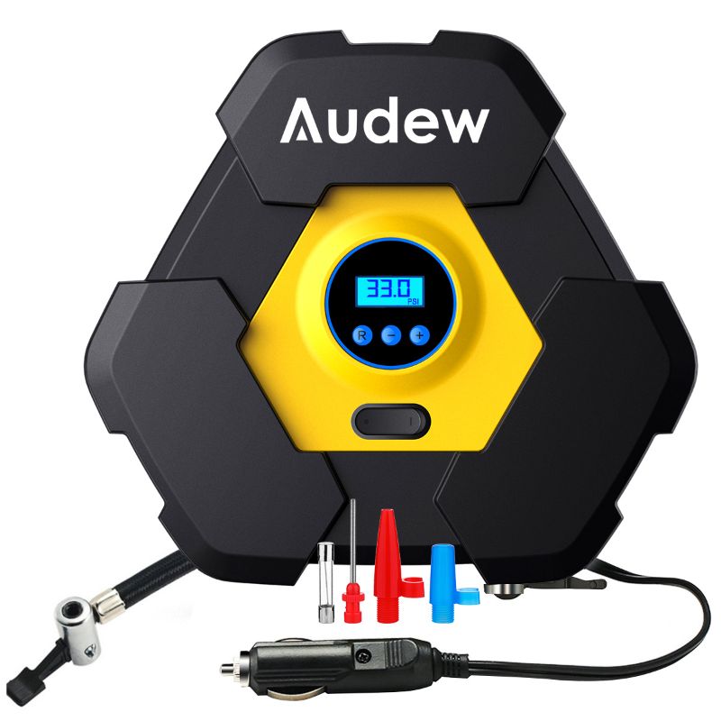 Photo 1 of Audew 150PSI 120W 12V Portable Tire Inflator Digital Air Compressor Pump with 10ft Cord & LED lights