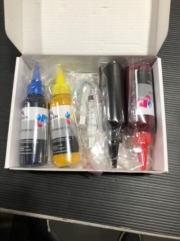 Photo 3 of VAJUN 400ml Sublimation Ink for Epson C88 C88+ WF7710 WF7720 WF7110 WF7210 ET2720 ET2750 ET4700 Inkjet Printers Heat Press Transfer on Mugs, Plates, Polyester Shirts, Phone Cases etc 